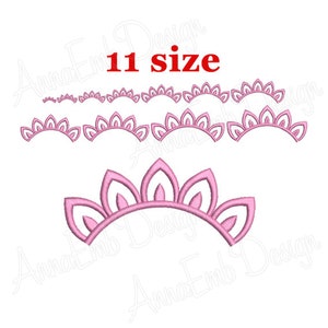 Crown Embroidery Design. Machine Embroidery Design. Tiara embroidery. Princess Crown Embroidery. Machine Embroidery Design. Mini Crown