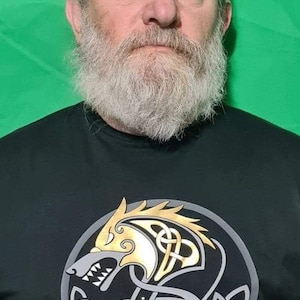 Viking Wolf T Shirt.