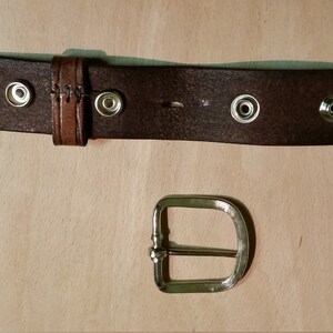 Celtic Dogs hand embossed 1.5 38mm belt image 5