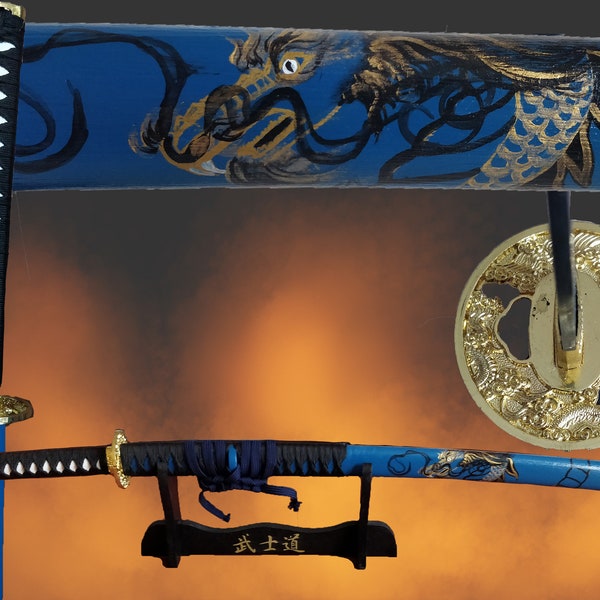 Blue Dragon Katana