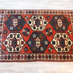 Turkish handmade Rug2&#39;88&quot;×4&#39;16&quot;feet,88x127cm, Turkish Anatolian Vintage Rug