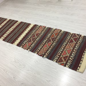 Antique kilim rug 24x94 in 60x237 cm Handmade Turkish Anatolian Rug Runner Home Decor Rug Runner Bohemian Runner Floor kilim Runner Home Rug