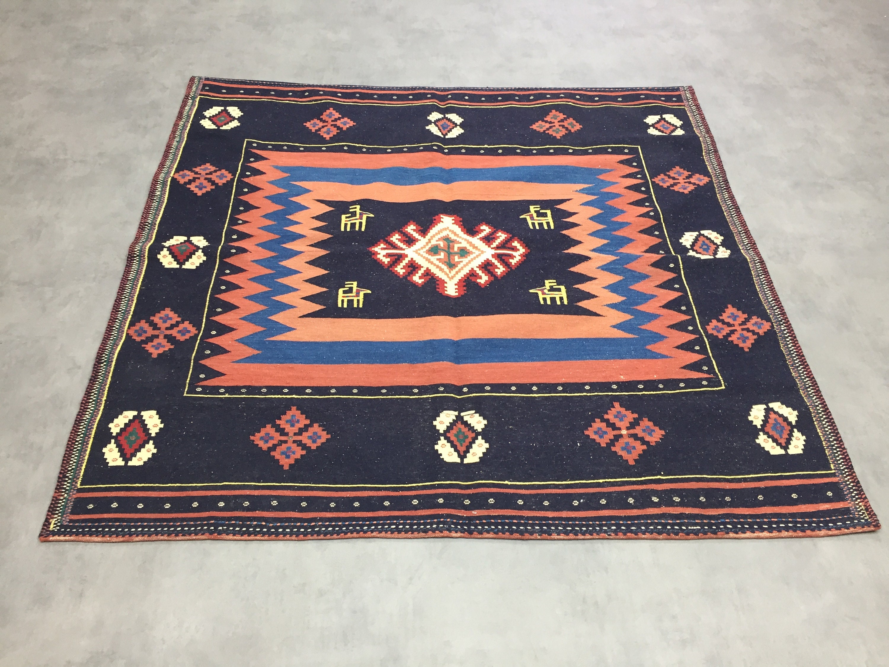 キリム rug キリムスタイル / カイセリキリム トルコの手織りラグ172×110cm