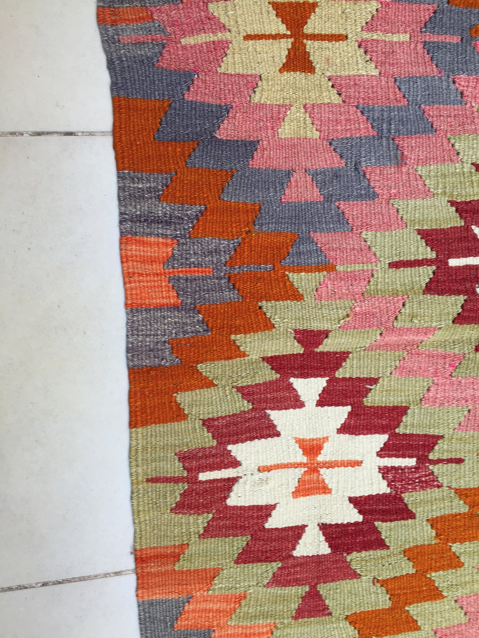 Pink Kilim Rug 34x43 in 85x107 cm Anatolian kilim Rugs Etsy