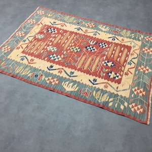 Kilim area Rug,44x61 in 111x155 cm Turkish Kilim Rug  Anatolian Kilim Rug,Wool Rug Anatolia kilim Rug Area kilim Rug Floor kilim Home Decor