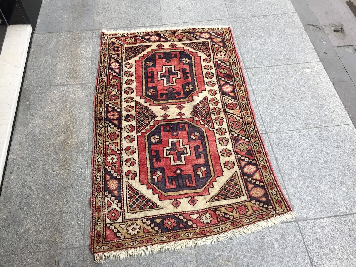 Decorative Turkish Rug 31x47 in 78x120 cm Turkish Anatolian Etsy