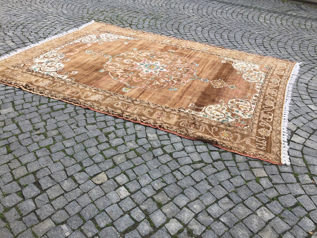 Large Vintage Rug 91x126 Inc 230x320 Cm,natural Tukish Rug