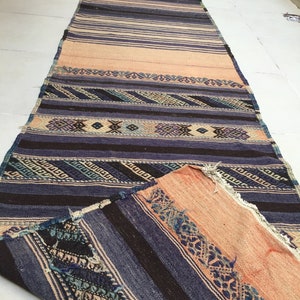 30x354 in 76x900 cm Long Kilim Rugs Anatolian Rug Runner Home Decor Rug Runner Bohemian Runner Floor kilim Runner Home Rug Long pastel kilim