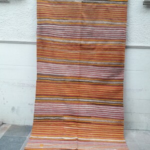 Striped Pastel kilim rug 59x120 in 150x305 cm Home Decor Bohemian kilim Rug Nomadic kilim Rugs Area kilim Traditional kilim Rug Tribal Rug