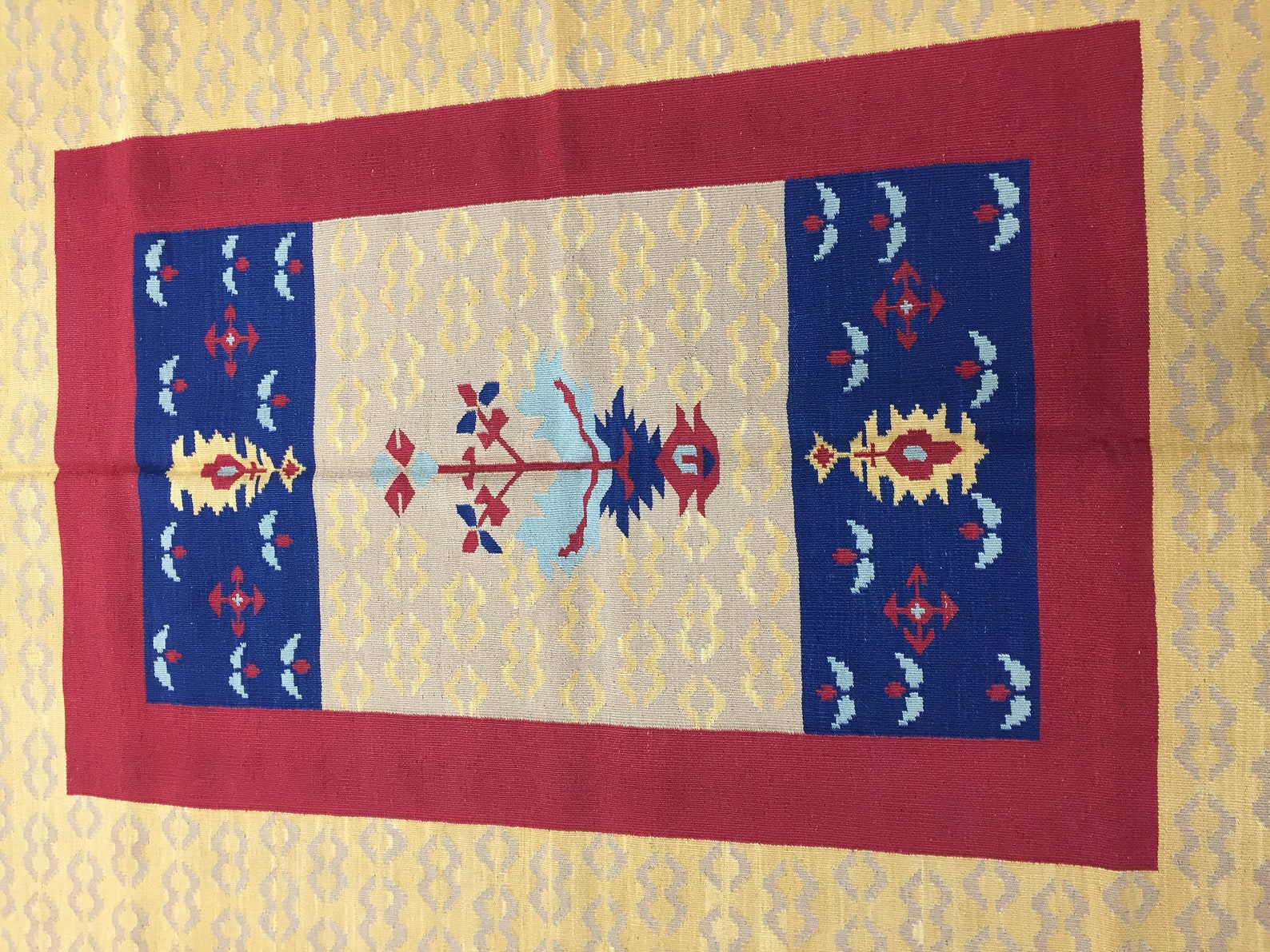 Yellow Kilim Rug 60x81 in 151x204 Cm Kilim Rug Vintage Etsy