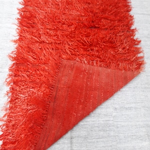 Angora tulu rug 37x65 Anatolian vintage tulu rug angora tulu rug Wool kilim rug Home Decor Vintage tulu rugs red kilim rug ethnic tulu rugs