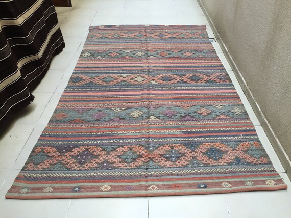 パステルキリムラグ 66 x 115 インチ 167 x 290 cm ハドマデキリムラグ