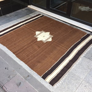 Angora  kilim Rug 54x74 in 137x186 cm Anatolian kilim Rugs Tribal Kilim Home Decor Floor kilim Rugs Area kilim Rugs Traditional kilim Rug