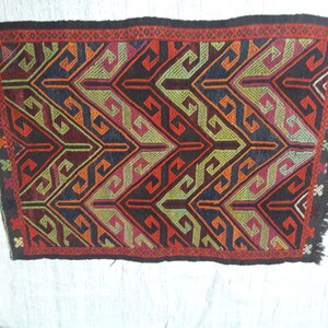Vintage Turkish Kilim Rug, Handwoven Kilim Rug, Handwoven Kilim Rug 31x44 in 80x113 cm Traditional kilim Tribal Carpet Rug Home Decor