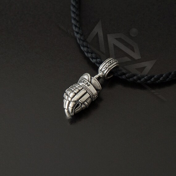 Genaue Kopie Hockey Glove Charme Eishockey Ausrustung Sterling Etsy