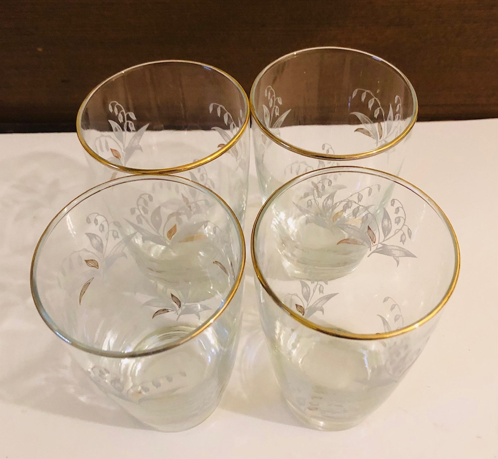 Set of 4 Vintage Libbey Lily of the Valley Tumblers - Etsy