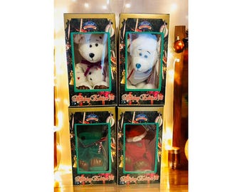 Vintage 1998 Holiday Teddy Bears - Limited Treasures Collectible Set