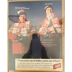 1967 Schlitz Beer Advertisement