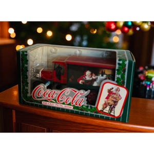 Vintage Coca-Cola ERTL Die-Cast Truck Coin Bank: 1993 Haddon Sundblom Santa, New in Box