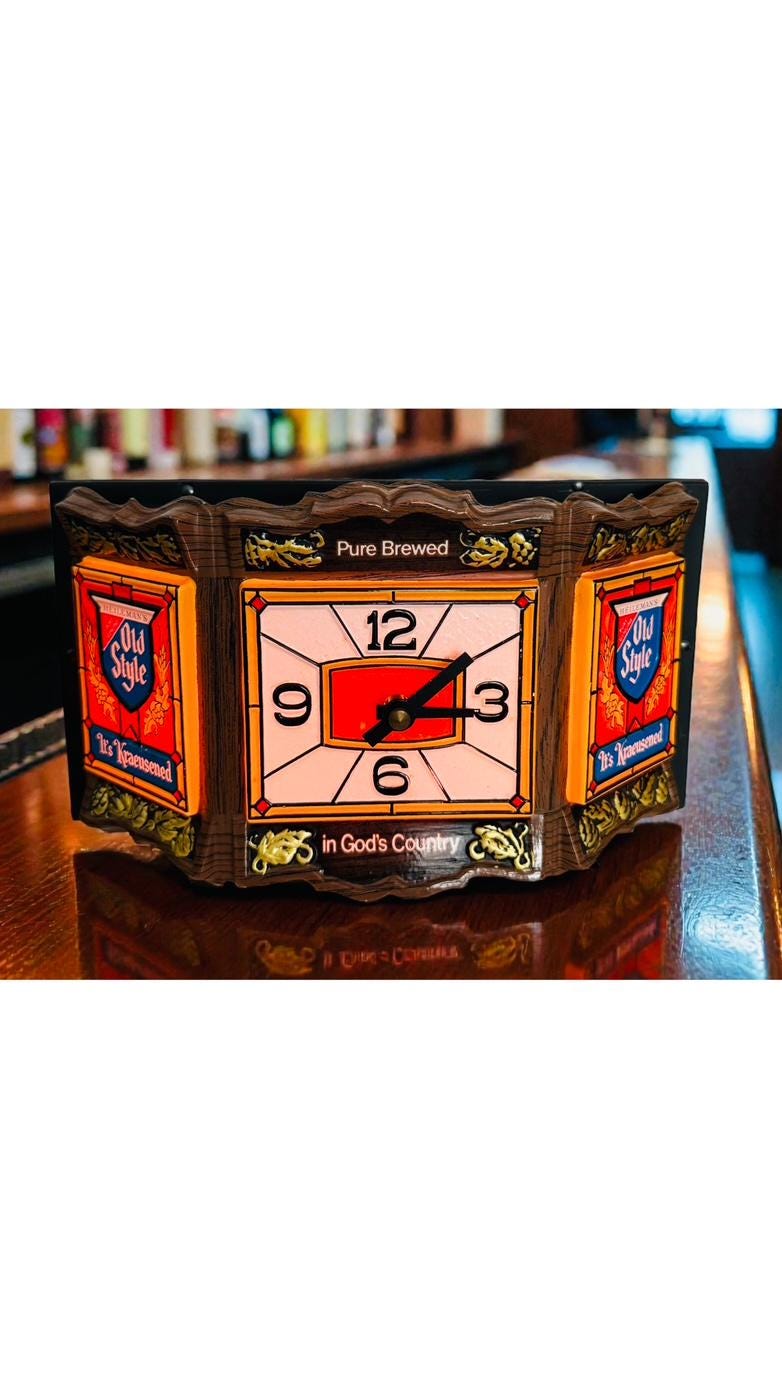 Old Style Beer Clock - Etsy
