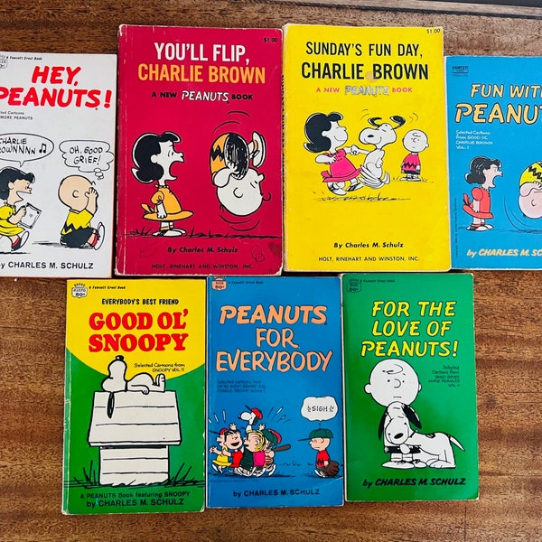 Charlie Brown Books Etsy