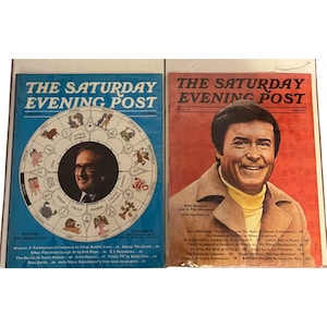 Vintage Set of 2 Saturday Evening Post Magazines from 1974 - Classic Americana Magazine Collectibles