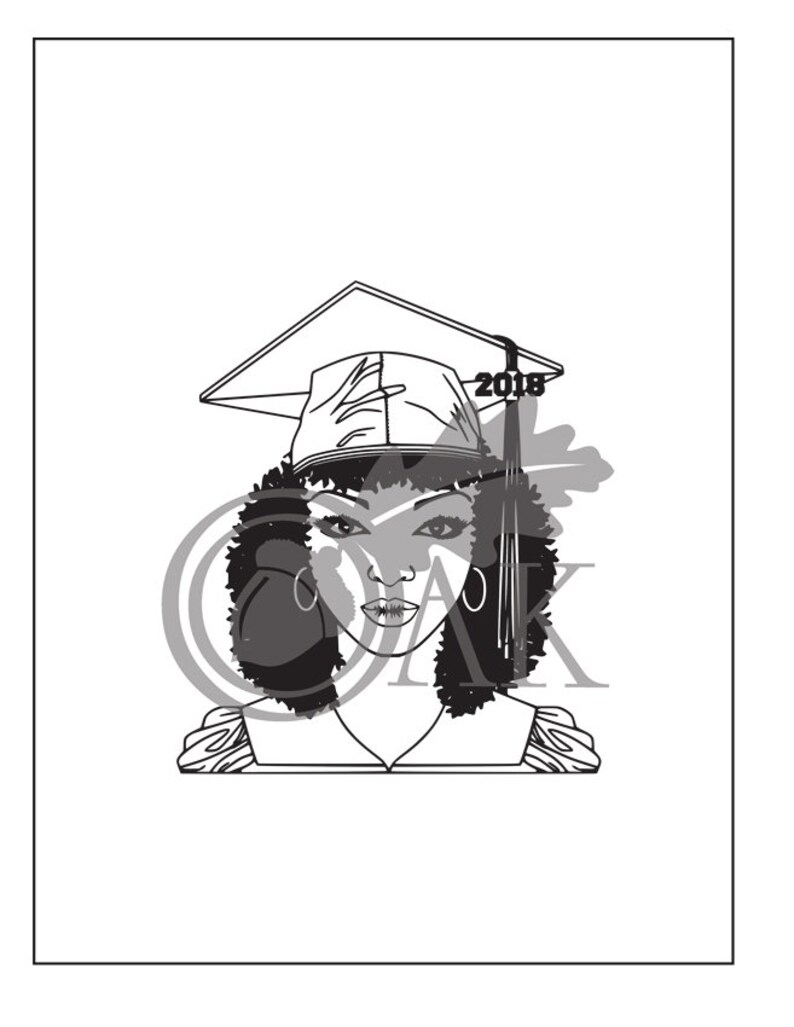 Download Girl In Graduation Gown Drawing