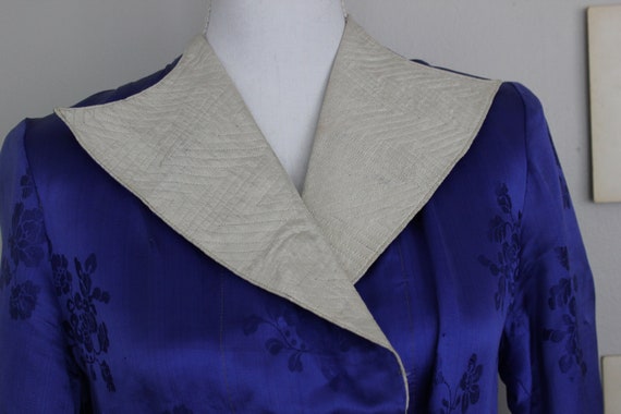 Vintage Handmade One Of A Kind Silk Brocade Midni… - image 6