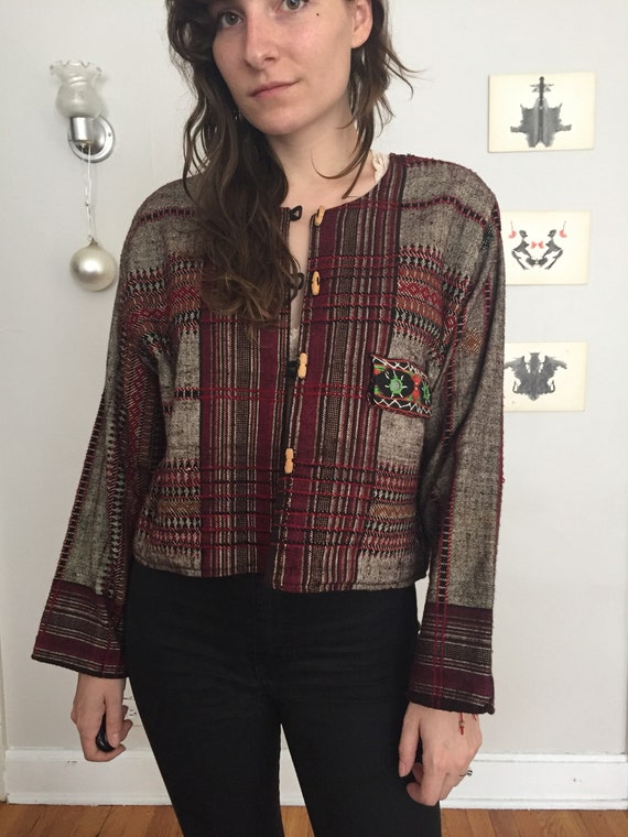 Deadstock 1990s Embroidered Jacket With Mirror Acc
