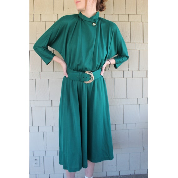 Vintage Late 70s Early 80s Bat Wing Shift Maxi Dress With - Etsy