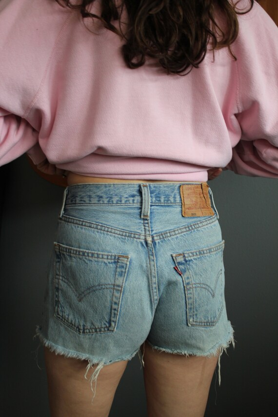 Vintage Distressed Levi Strauss Daisy Duke Denim … - image 5