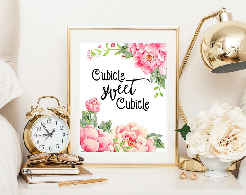 Cubicle Sweet Cubicle Printable Art Cubicle Decor Work | Etsy
