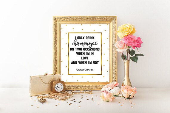 Citations De Chanel Jai Seulement Boire Du Champagne Sur Etsy Citations De Chanel Jai Seulement Boire Du Champagne Sur Etsy
