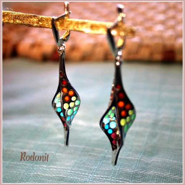 Stained Glass Earrings Etsy