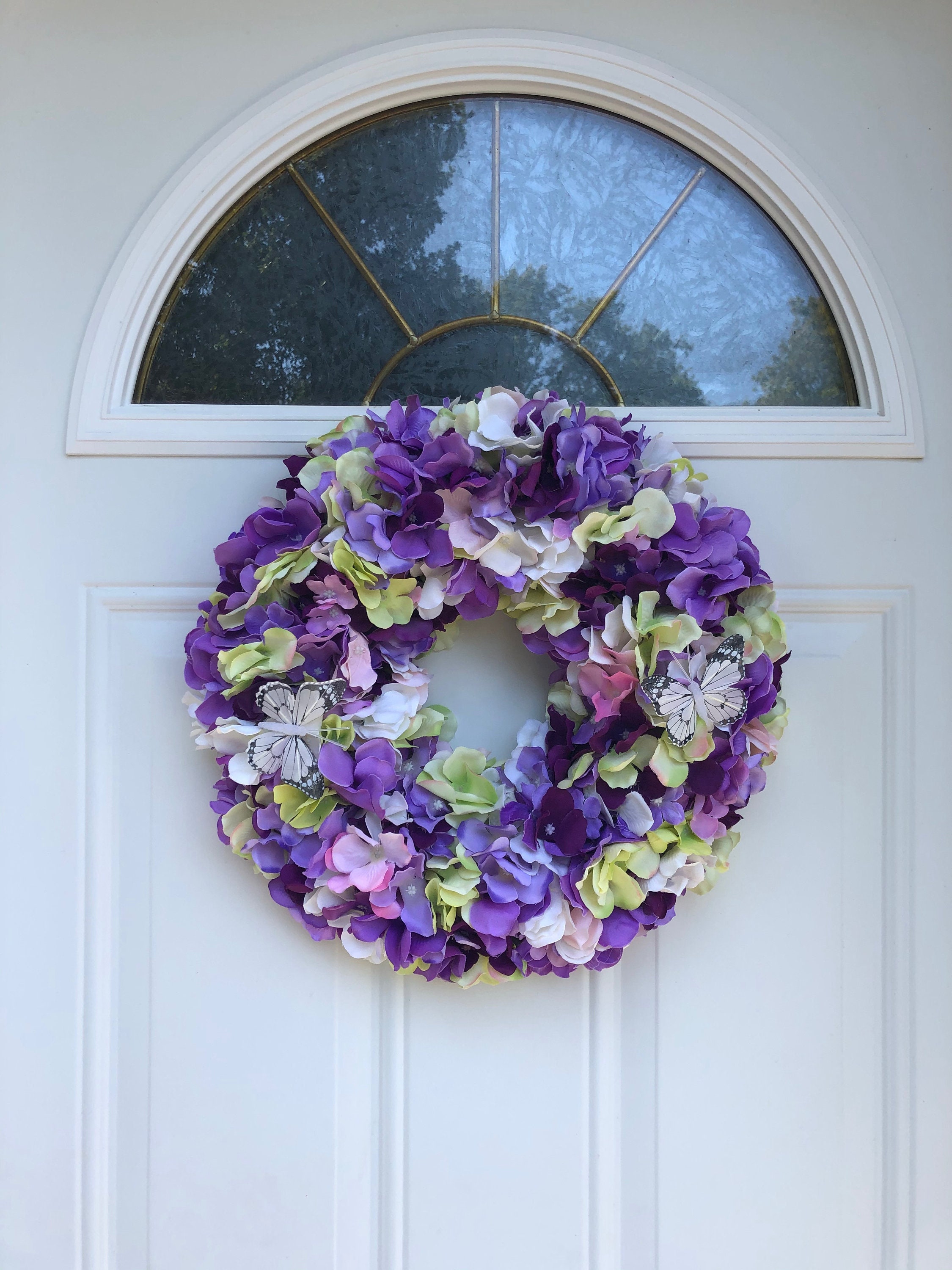 Couronne d'hortensia Pourpre