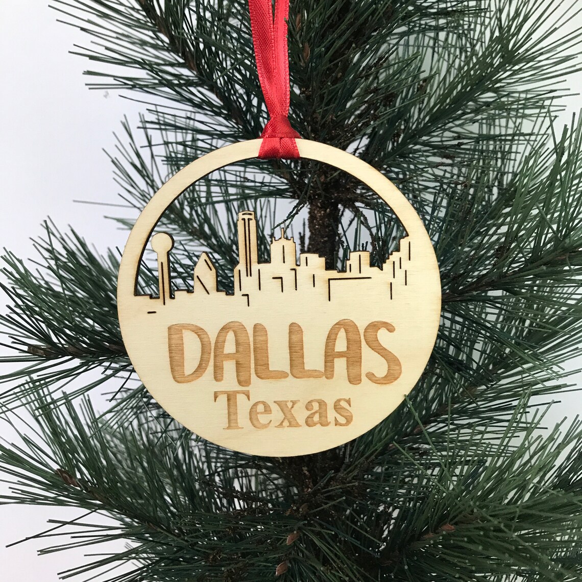 Dallas Texas Ornament Dallas Ornament TX Personalized Etsy