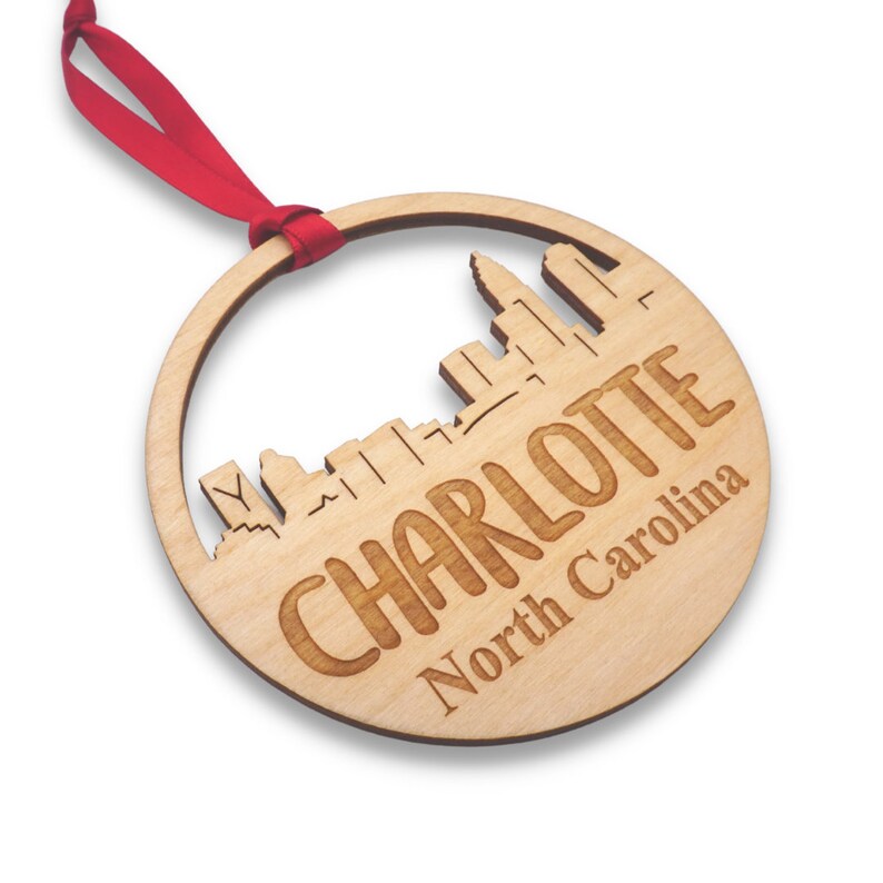 Charlotte North Carolina Ornament Charlotte Ornament NC Etsy