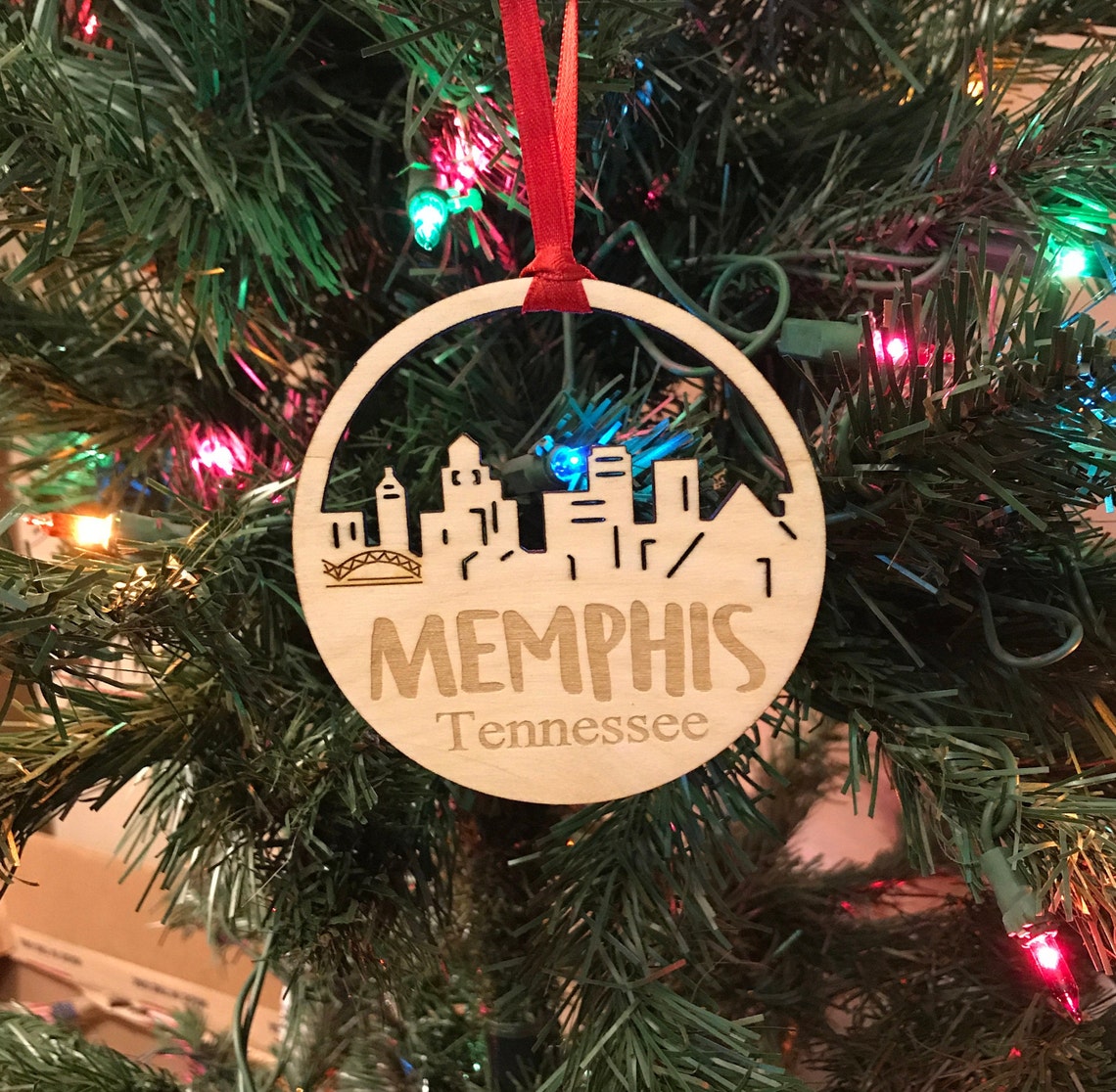Memphis Tennessee Ornament Memphis Ornament TN Etsy