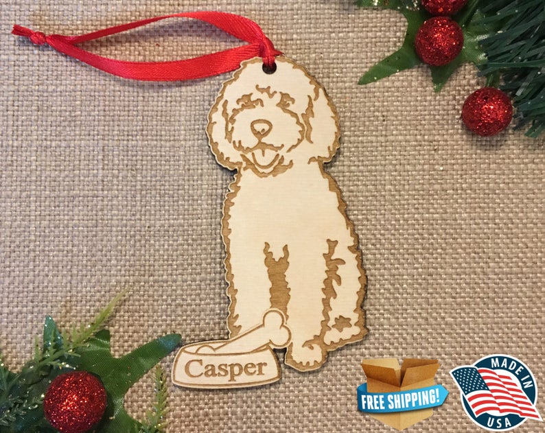 Goldendoodle Ornament Personalized Dog Ornament dog Etsy
