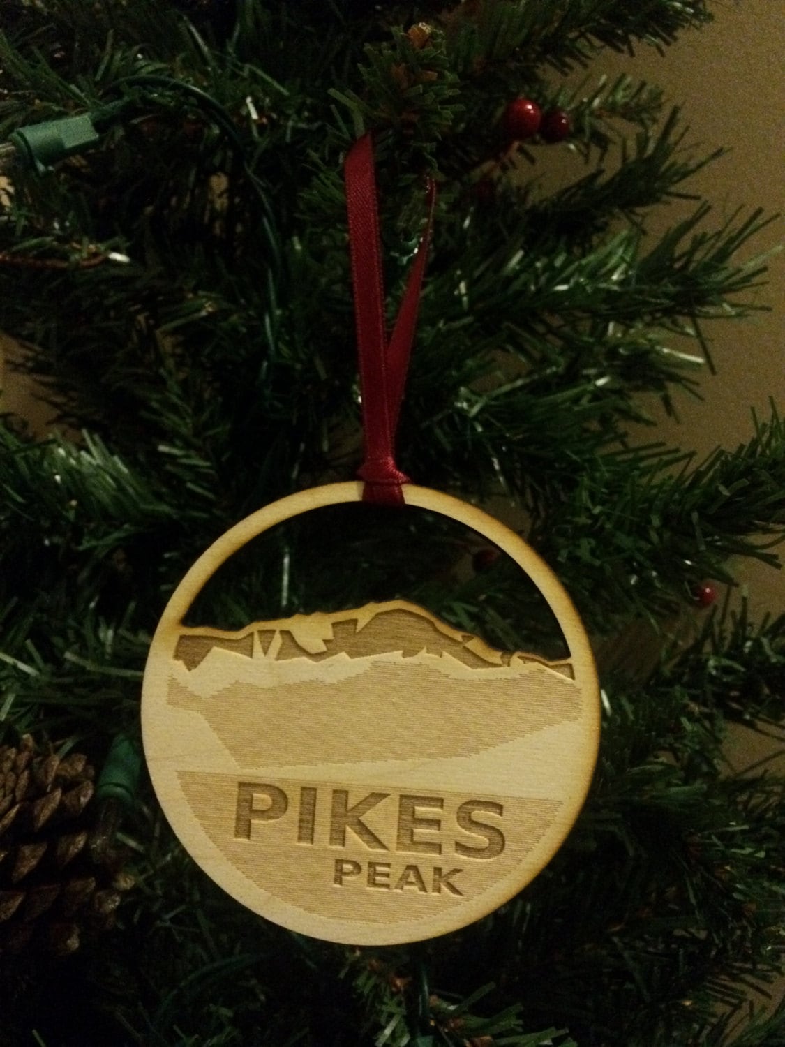 Pikes Peak Mountain Christmas Holiday Ornament Etsy