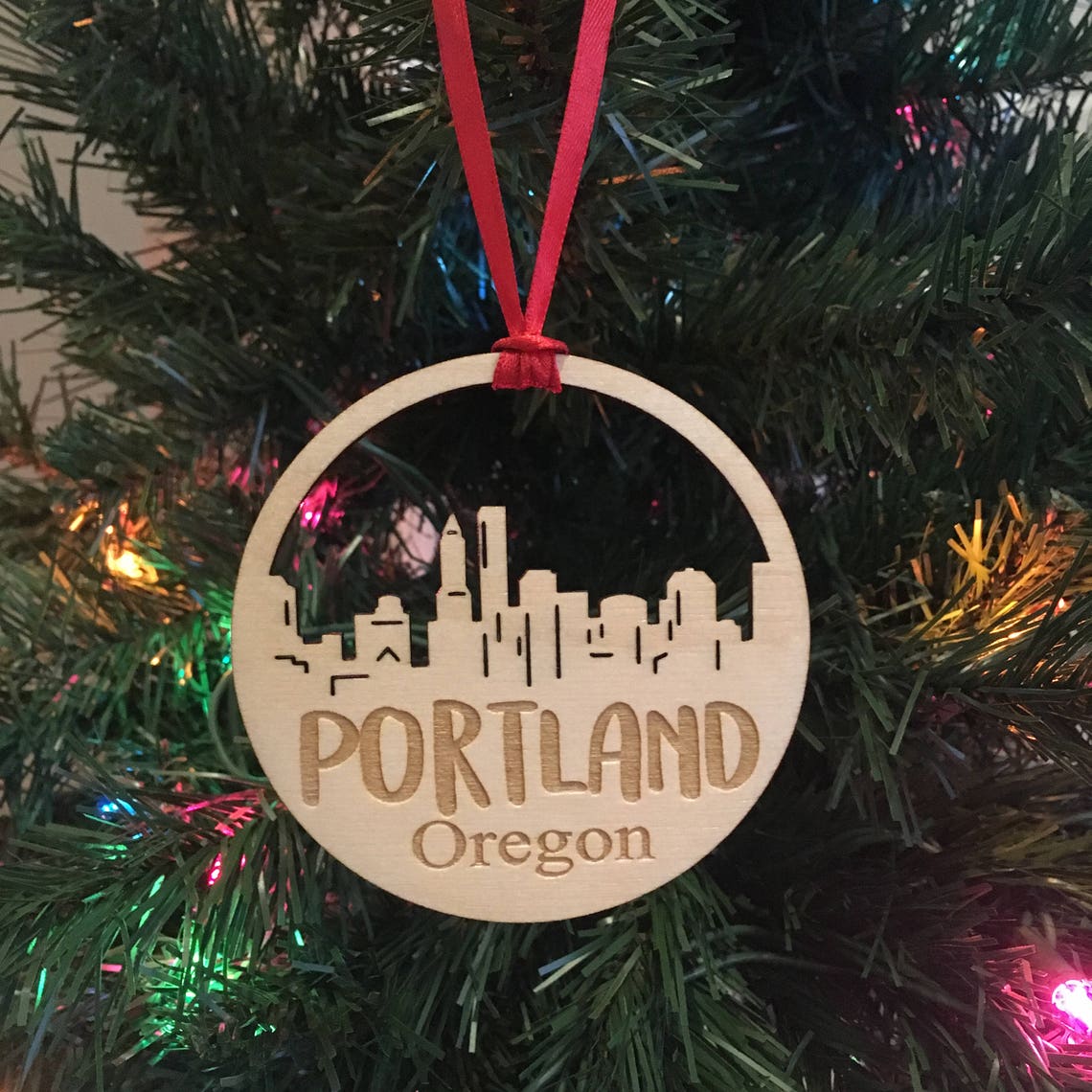 Portland Oregon Ornament Portland Ornament OR Etsy