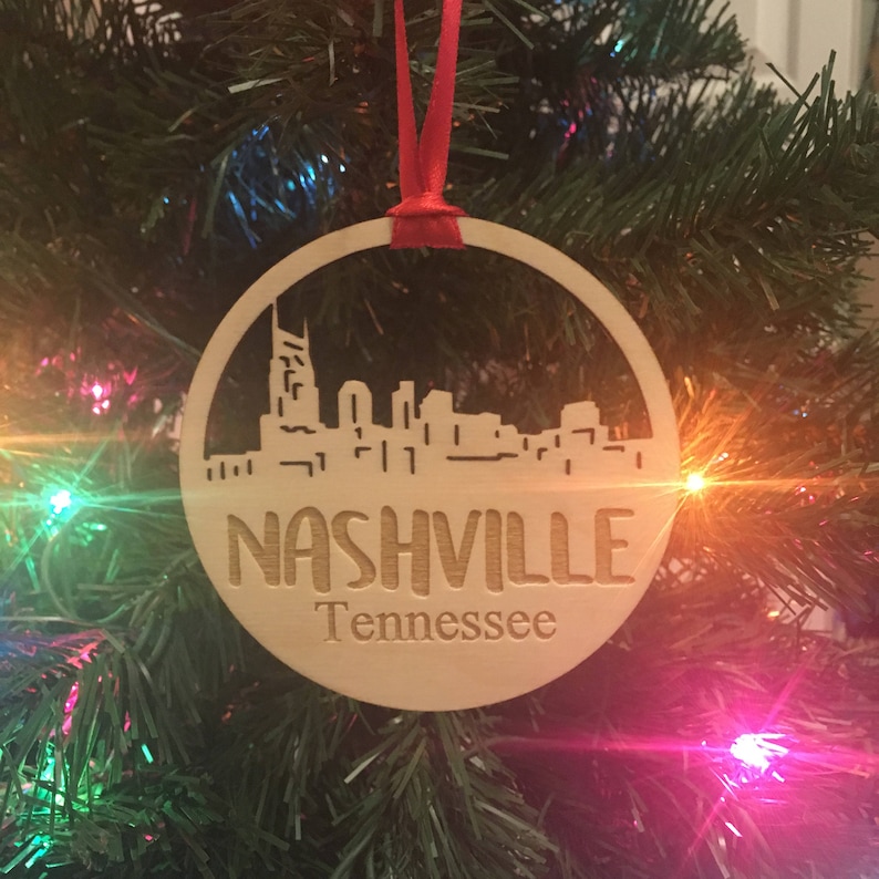 Nashville Tennessee Ornament Nashville Ornament TN Etsy