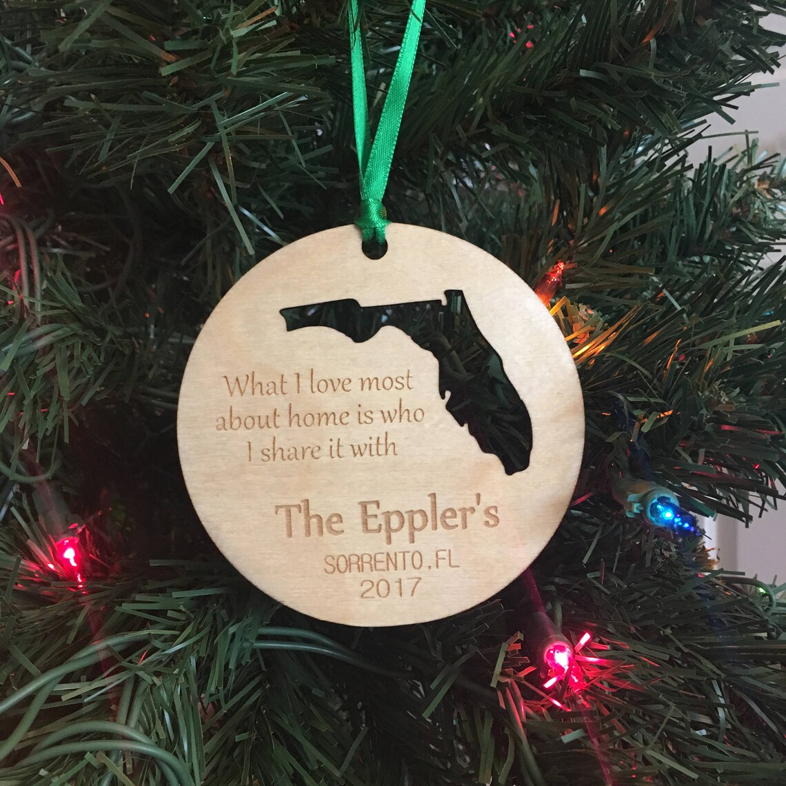 State Home Ornaments State Christmas Holiday Ornament Etsy