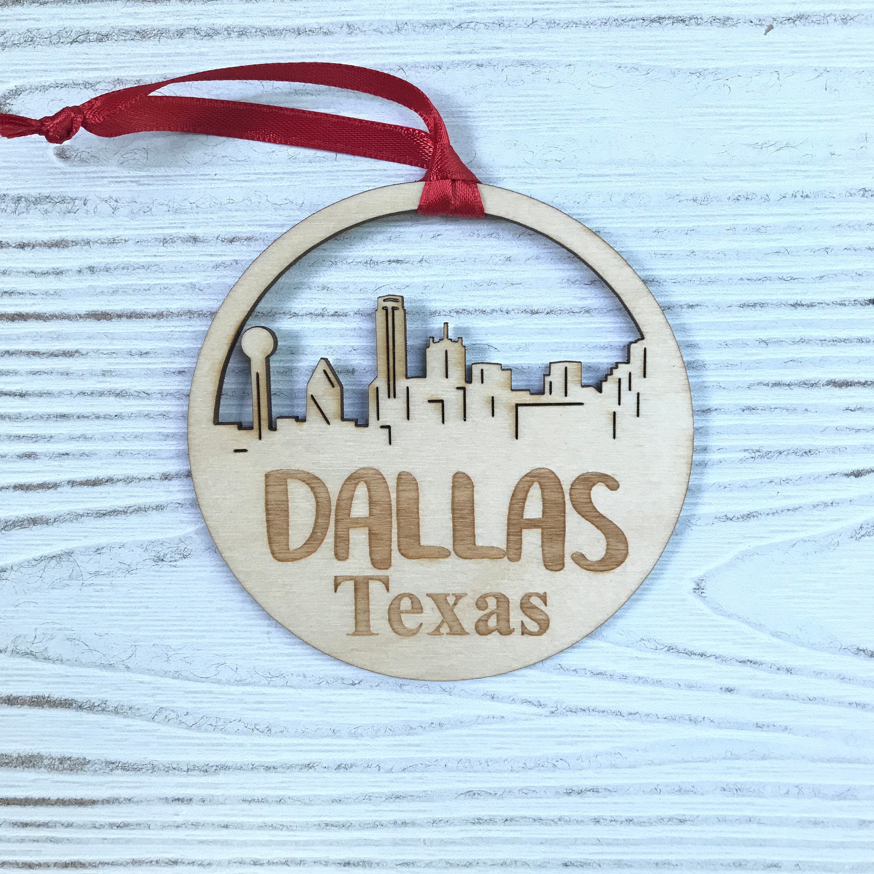 Dallas Texas Ornament Dallas Ornament TX Personalized Etsy