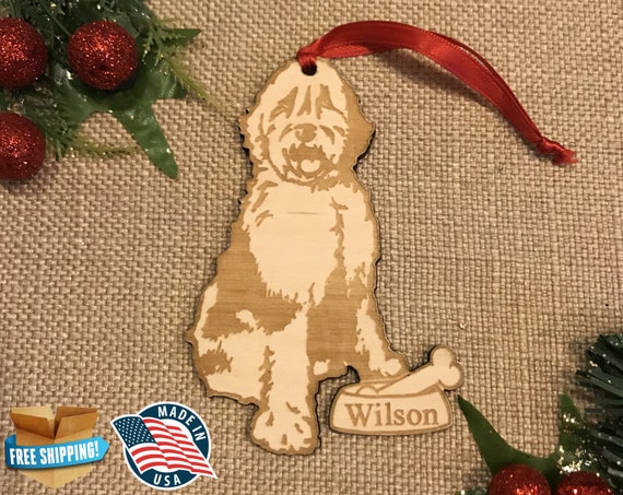 sheepadoodle ornament