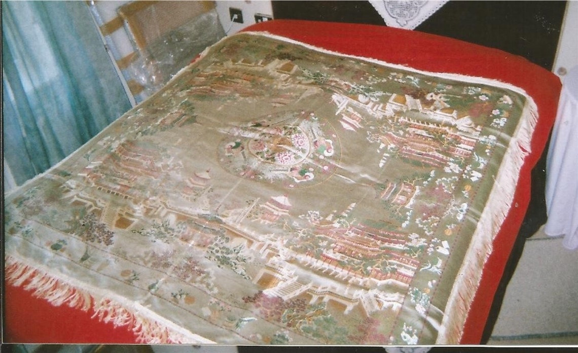 Chinese Silk Throw Etsy