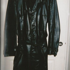 leather trench coat