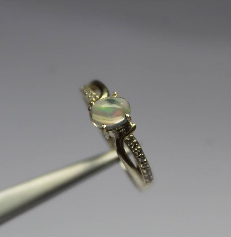 Ready to gift her. Sale low price Natural Opal Engagement Ring 925 Sterling silver stamped,engagementWedding ring All sizes