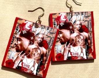 Tupac “Thug Life” Earrings