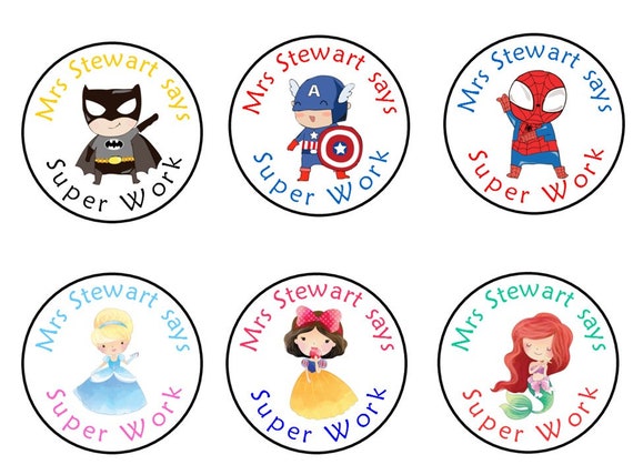 Sharks Sticker Labels Children Teacher Praise Parent School